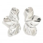 Metal Tone Petal Drop Earrings 

- Approximately 1.75" L