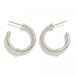 Wholesale twisted Metal Hoop Earrings L