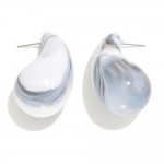 Puffy Acetate Teardrop Stud Earrings

-Approximately 1.75" L