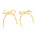 Wholesale metal Herringbone Chain Bow Earrings L