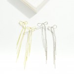 Wholesale metal Bow Drop Earrings Chain Tassels L