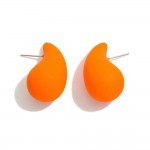 Matte Finish Teardrop Drop Earrings

- Approximately 1.25" L