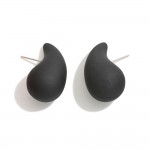 Matte Finish Teardrop Drop Earrings

- Approximately 1.25" L