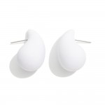 Wholesale matte Teardrop Stud Earrings L