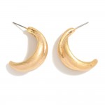 Layered Worn Metal Hoop Earrings

- Approximately .75" D