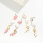 Wholesale linked Metal GOLF Post Drop Earrings Golf Ball Club L Hypoallergenic B