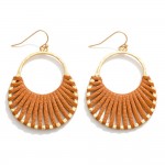 Woven Leather Drop Earrings 

- Approximately 1.75" L