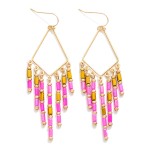 Wholesale metal Beaded Chandelier Drop Earrings L