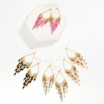 Wholesale metal Beaded Chandelier Drop Earrings L