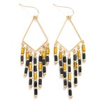 Wholesale metal Beaded Chandelier Drop Earrings L