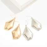 Wholesale metal Studded Geometric Drop Earrings L