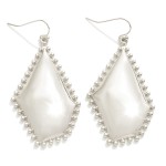 Wholesale metal Studded Geometric Drop Earrings L