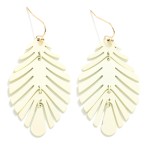 Wholesale metal Leaf Drop Earrings L