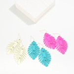 Wholesale metal Leaf Drop Earrings L