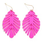 Wholesale metal Leaf Drop Earrings L