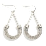 Wholesale metal Teardrop Earrings Metal Mesh Detail L