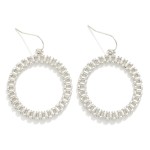 Wholesale metal Watchband Drop Hoop Earrings L