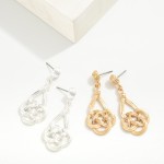 Wholesale metal Filigree Drop Earrings L
