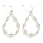 Wholesale metal Bamboo Teardrop Drop Earrings L