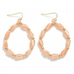 Wholesale faceted Beads Loop Drop Earrings L