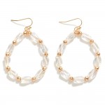 Faceted Beads Loop Drop Earrings

- Approximately 2" L