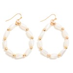 Wholesale faceted Beads Loop Drop Earrings L
