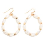 Faceted Beads Loop Drop Earrings

- Approximately 2" L