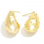 Wholesale do Everything Love Cubic Zirconia Teardrop Earrings Brass Base Hypoall