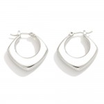 Wholesale do Everything Love Metal Rounded Diamond Hoop Earrings Brass Base Hypo