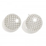 Wholesale do Everything Love Mesh Globe Post Drop Earrings Brass Base Hypoallerg