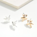 Wholesale metal Starfish Stud Earrings W
