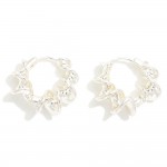 Wholesale twisted Metal Huggie Hoop Earrings D Hypoallergenic Brass