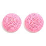Wholesale oversized Beaded Cluster Stud Earrings D