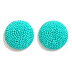 Wholesale oversized Beaded Cluster Stud Earrings D
