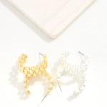 Wholesale silver Gold Dipped Chain Link Hoop Earrings Silver Gold Dipped D