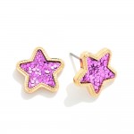 Glitter Star Stud Earrings

- Approximately .5' L