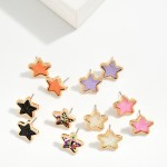 Wholesale glitter Star Stud Earrings W