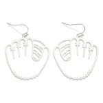 Metal Baseball Glove Outline Drop Earrings

- Approximately 2.25" L