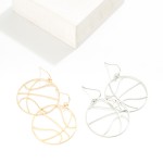 Wholesale metal Basketball Outline Drop Earrings L
