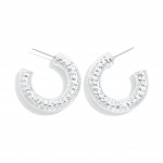 Wholesale textured Hoop Earrings D