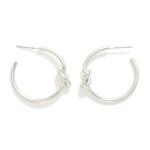 Wholesale metal Knot Hoop Earrings D