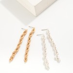 Wholesale metal Rope Chain Drop Earrings L