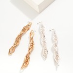 Wholesale twisted Chain Link Drop Earrings L
