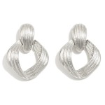 Wholesale metal Infiniti Loop Door Knocker Drop Earrings L
