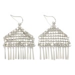 Wholesale metal Mesh Drop Earrings Metal Tassels L
