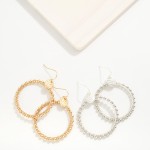 Wholesale beaded Wire Wrapped Hoop Drop Earrings L