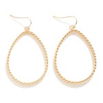 Wholesale braided Metal Wire Teardrop Drop Earrings L
