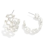 Wholesale metal Chain Link Hoop Earrings D