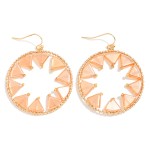 Wholesale triangle Beaded Hoop Drop Earrings L