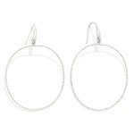 Wholesale twisted Metal Wire Oval Drop Earrings L